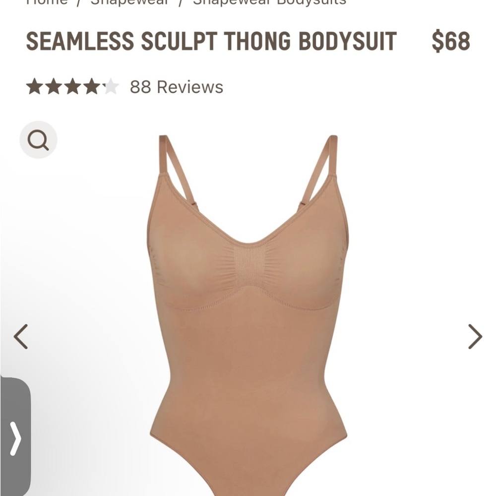 Skims seamless sculpt thong bodysuit